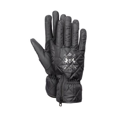 Gants d'Équitation d'Hiver B Vertigo Onyx pour Femme - Anthracite