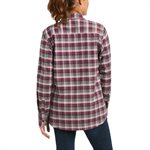 Ariat Ladies Rebar Flannel DuraStretch Work Shirt - Purple Potion