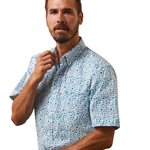 Ariat Men's Kyle Fitted Western Shirt - White